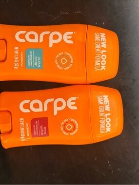 Carpe Women Underarm Deodorant Stick - Orange (Clean Sport & Rose Water)